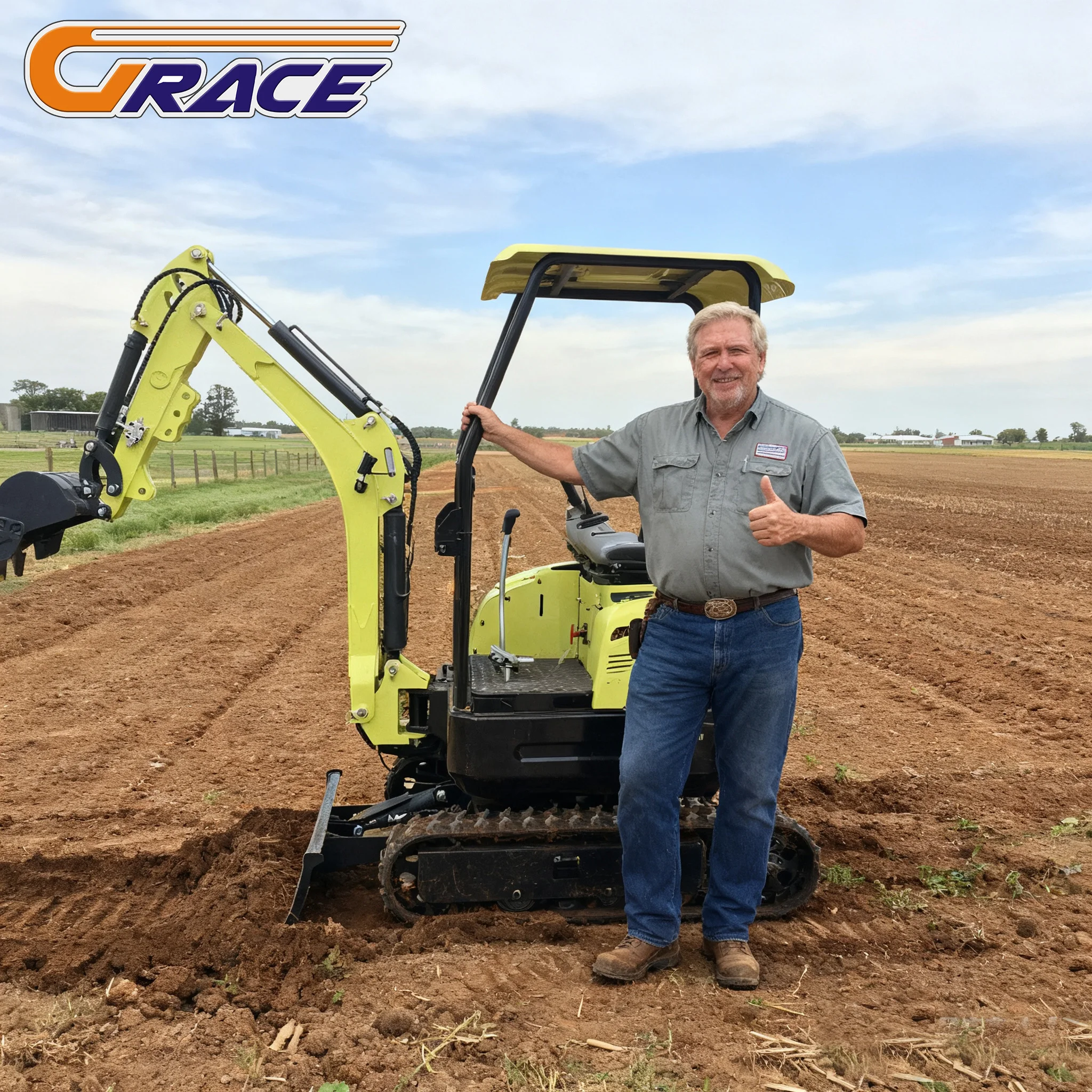 Hot Sales Mini Excavator EPA Engine Kubota 2 Ton Crawler Micro Digger 1 Ton 2 Ton Farm Small Excavator for Sale
Hot Sales Mini Excavator EPA Engine Kubota 2 Ton Crawler Micro Digger 1 Ton 2 Ton Farm Small Excavator for Sale