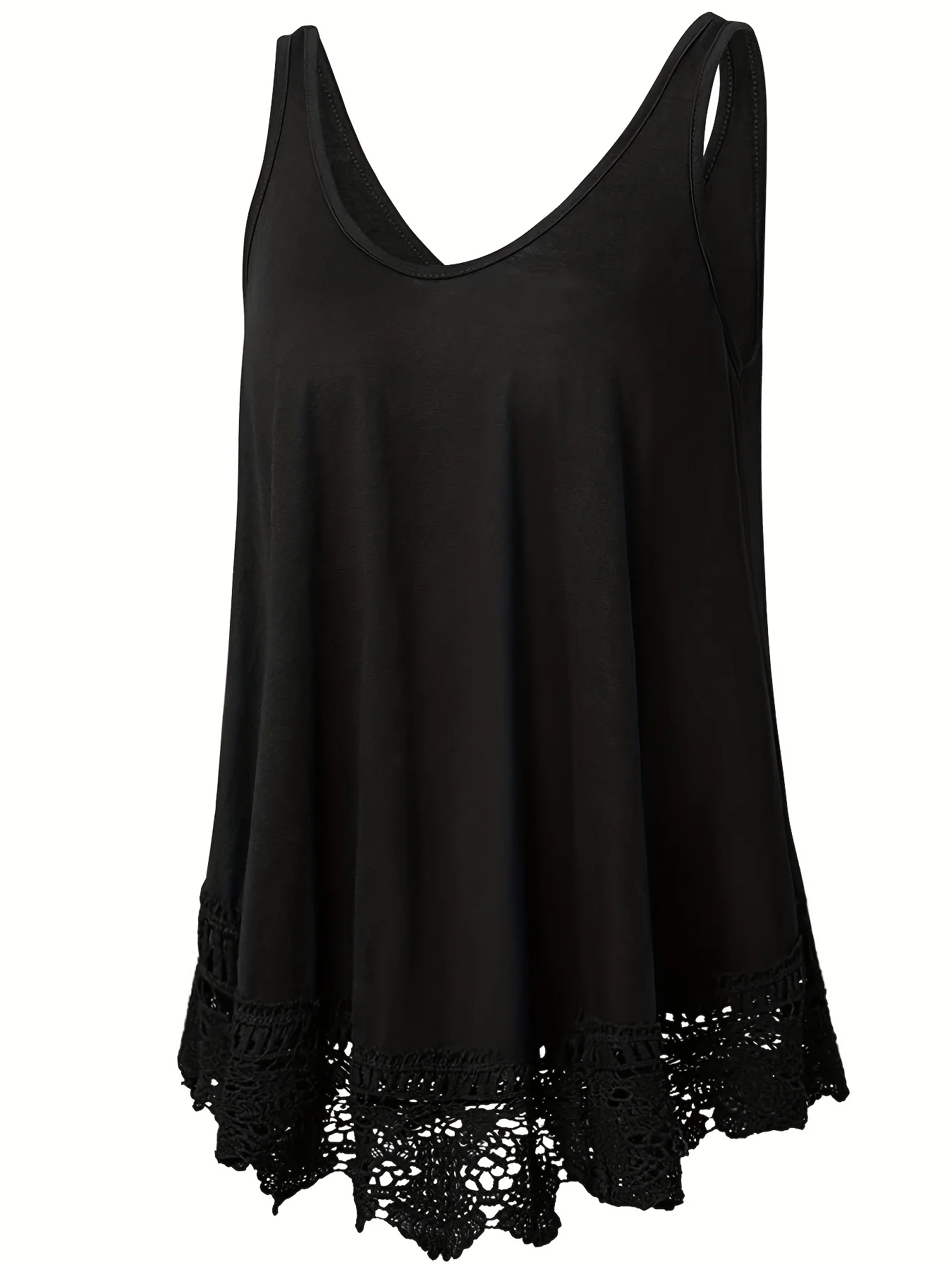 2025 Selected Style! Black Sleeveless Top with Lace Patchwork. The Simple Large Round- Neck Design Ensures Comfortable Wearing.
2025 Selected Style! Black Sleeveless Top with Lace Patchwork. The Simple Large Round- Neck Design Ensures Comfortable Wearing.