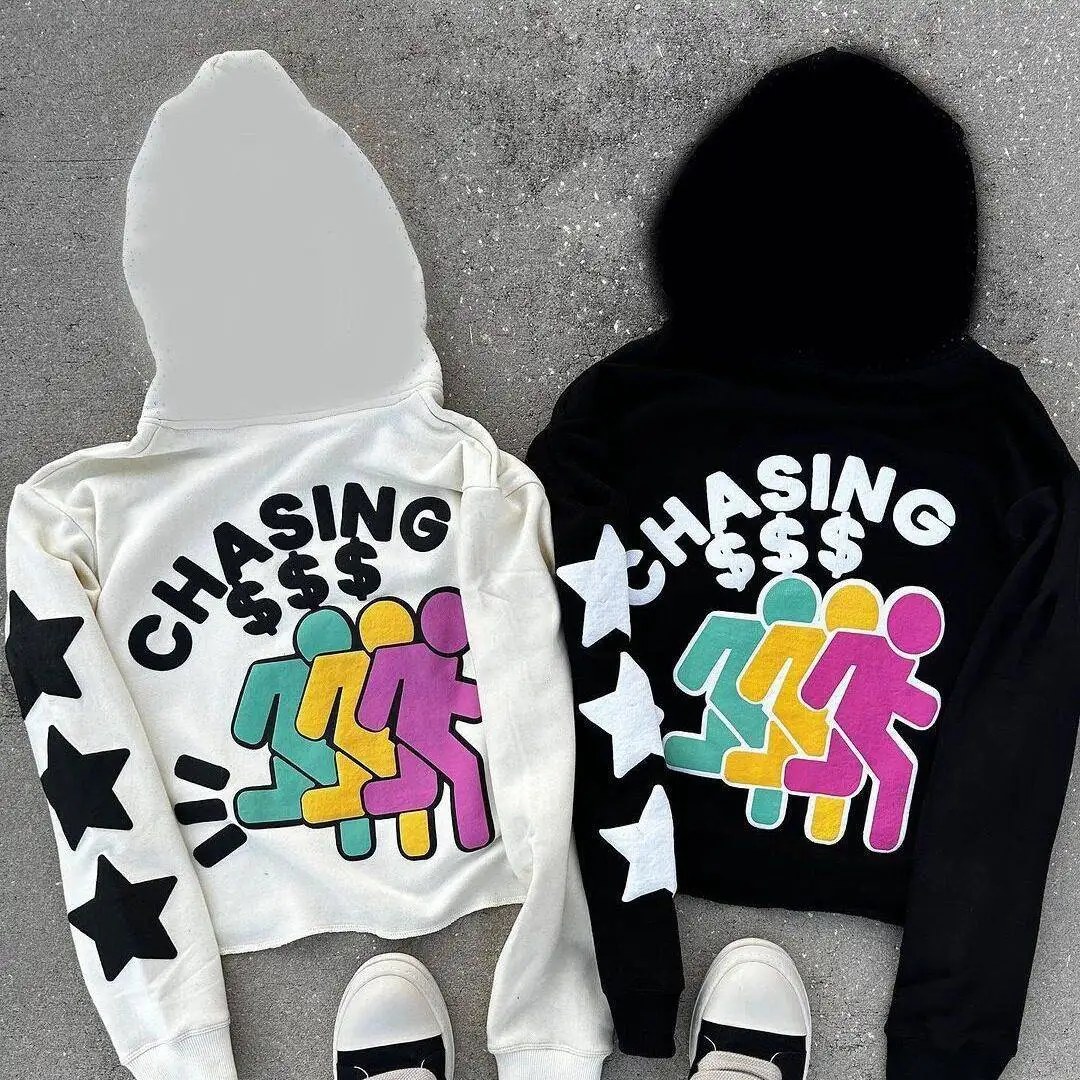 Trendy Streetwear Long Sleeve Hoodie Flocked Print Y2K Retro Fashion Women's Casual Sportswear Single Piece Winter Outfit
Trendy Streetwear Long Sleeve Hoodie Flocked Print Y2K Retro Fashion Women's Casual Sportswear Single Piece Winter Outfit