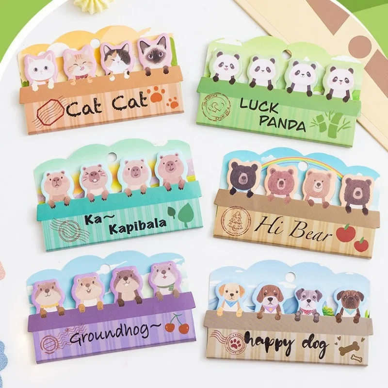 48pcs/lot Kawaii Capybara Cat Dog Animal Memo Pad Creative N Times Stationery Label Notepad Bookmark Post School Supplies
48pcs/lot Kawaii Capybara Cat Dog Animal Memo Pad Creative N Times Stationery Label Notepad Bookmark Post School Supplies