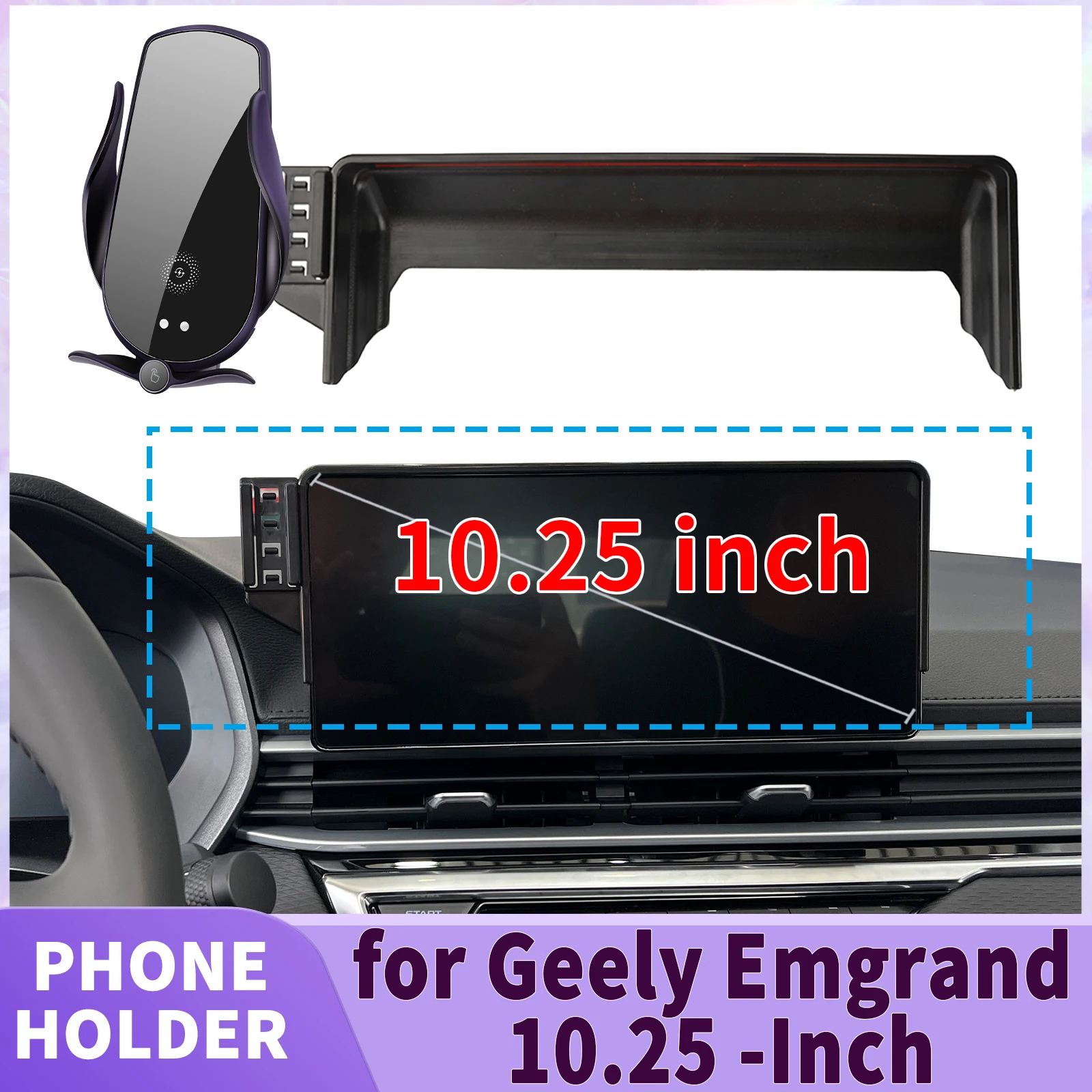 fit for Geely Emgrand 10.25-Inch Screen Base Phone Holder Mount Secure Clip Car accessoires
fit for Geely Emgrand 10.25-Inch Screen Base Phone Holder Mount Secure Clip Car accessoires