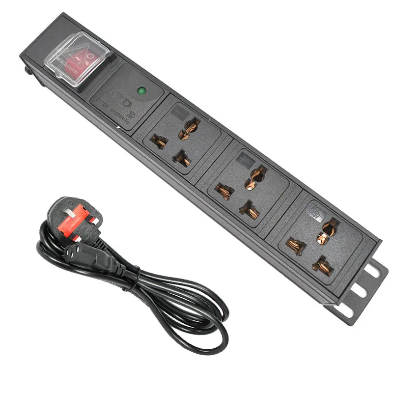 PDU power strip 10A Universal socket Surge protection 2AC Network Cabinet Rack Aluminum alloy UK/US/AU/EU/ PLUG IEC-C14 port
PDU power strip 10A Universal socket Surge protection 2AC Network Cabinet Rack Aluminum alloy UK/US/AU/EU/ PLUG IEC-C14 port