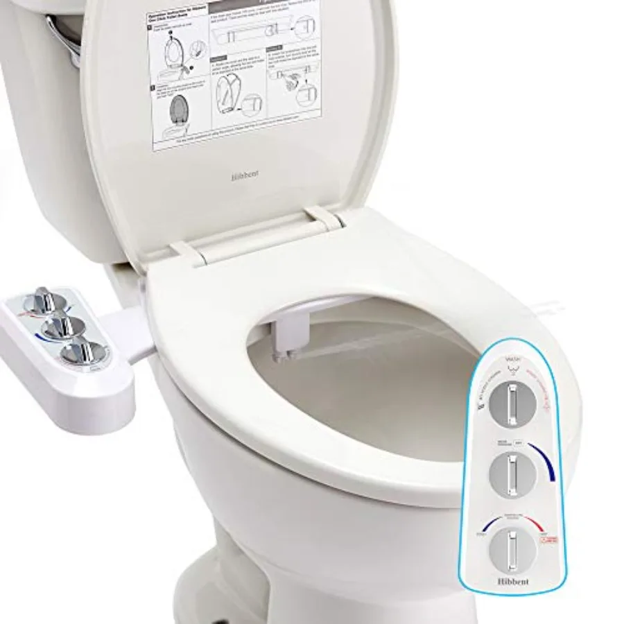 Bidet Attachment for Toilet Self Cleaning Dual Nozzle Hot Cold Water Spray Non-Electric Mechanical Bidet Toilet Seat for Rear o
Bidet Attachment for Toilet Self Cleaning Dual Nozzle Hot Cold Water Spray Non-Electric Mechanical Bidet Toilet Seat for Rear o