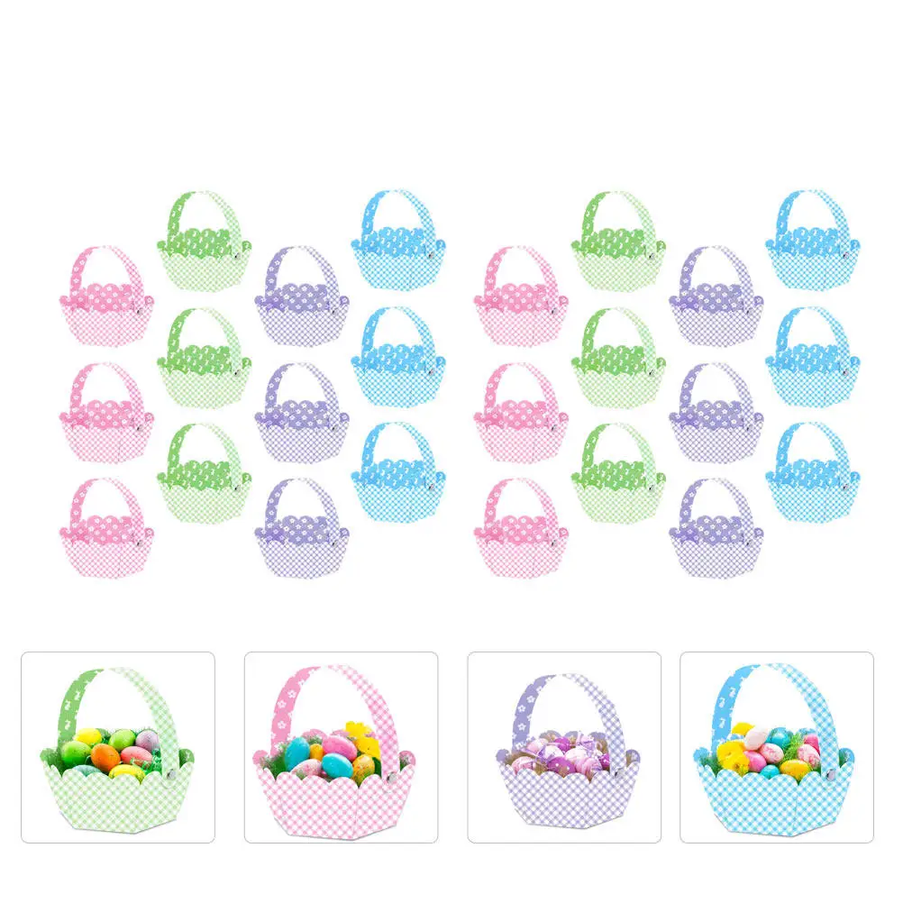 24Pcs Easter Bunny DIY Egg Handheld Baskets High-Grade Egg Storage Basket Decorative Festival Easter Decor DIY Baskets
24Pcs Easter Bunny DIY Egg Handheld Baskets High-Grade Egg Storage Basket Decorative Festival Easter Decor DIY Baskets