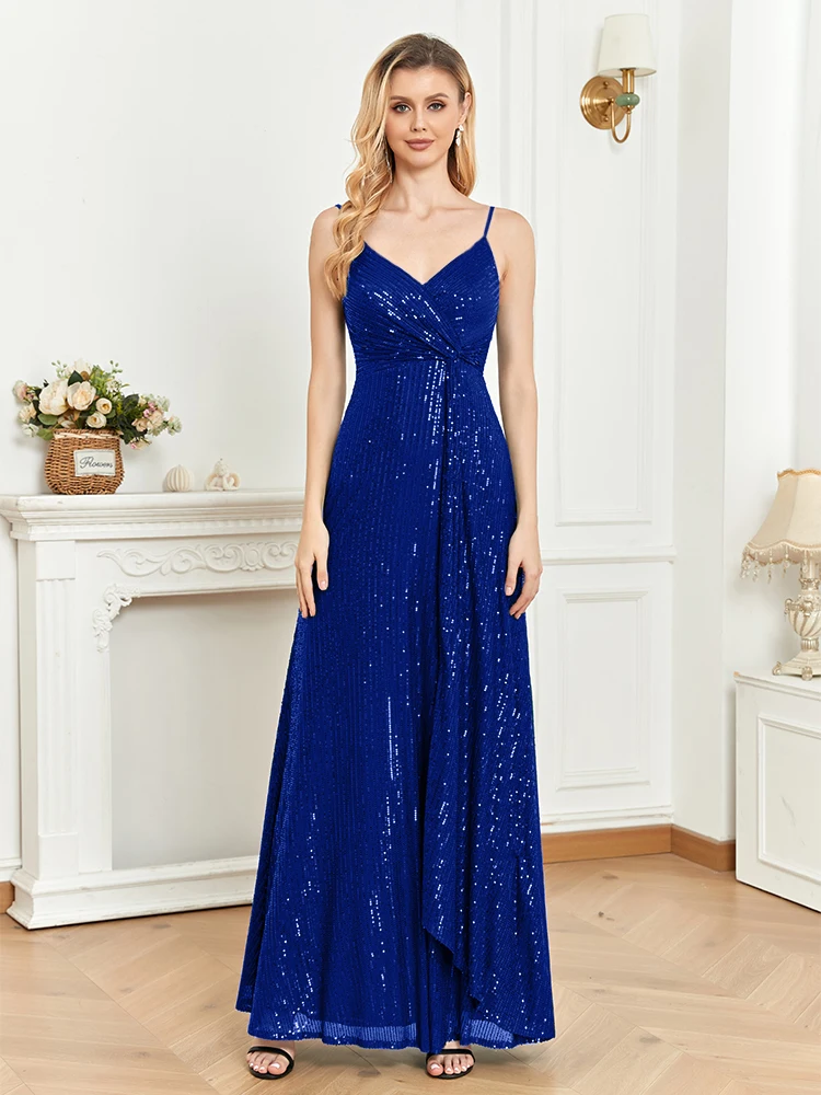 Luxury V-neck Sequins Sexy halter Maxi Evening Dresses Elegant Wedding Party Night Elegant Cocktail Bridesmaid Gowns
Luxury V-neck Sequins Sexy halter Maxi Evening Dresses Elegant Wedding Party Night Elegant Cocktail Bridesmaid Gowns