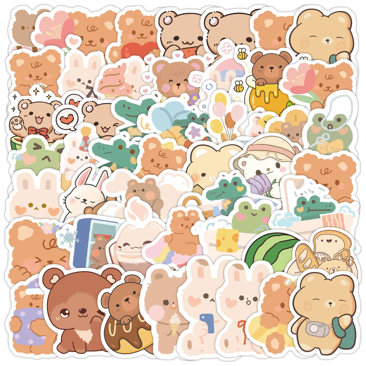 50Pcs Cartoon Happy Bear Series Stickers Suitcase Phone Case Water Bottle Waterproof Decoration Diy Sticker Packs
50Pcs Cartoon Happy Bear Series Stickers Suitcase Phone Case Water Bottle Waterproof Decoration Diy Sticker Packs