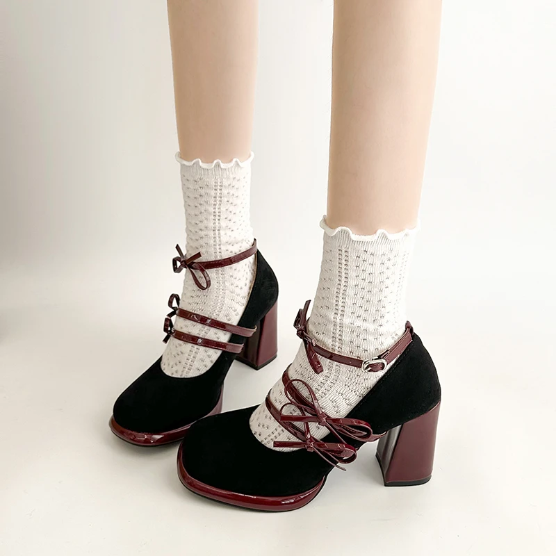 New Retro Women's Mary Jane Shoes Exquisite Suede High Heels for Woman Elegant French Casual Shoes Designer Shoes Zapatos Mujer
New Retro Women's Mary Jane Shoes Exquisite Suede High Heels for Woman Elegant French Casual Shoes Designer Shoes Zapatos Mujer