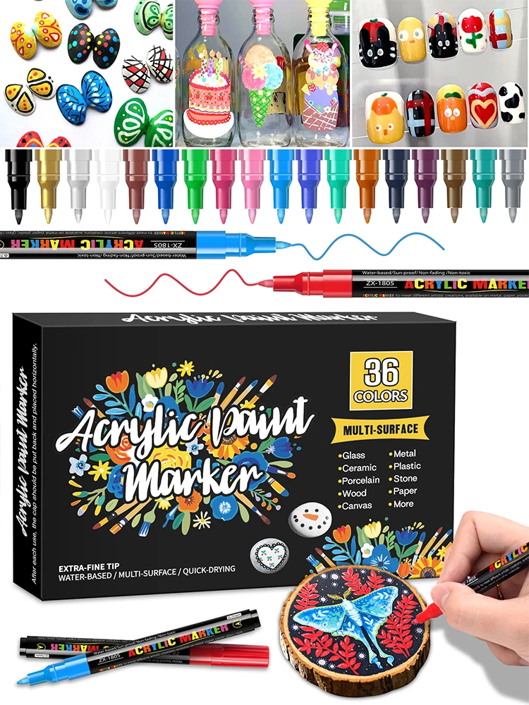 Набор маркеров с клапанной системой подачи чернил, 36-120 цветов, яркие оттенки, быстросохнущие, без протекания чернил, точность 0,7 мм, подходят для тонких деталей, четких акцентов и сложных работ. Подарок к началу учебного года и Дню учителя
Набор маркеров с клапанной системой подачи чернил, 36-120 цветов, яркие оттенки, быстросохнущие, без протекания чернил, точность 0,7 мм, подходят для тонких деталей, четких акцентов и сложных работ. Подарок к началу учебного года и Дню учителя