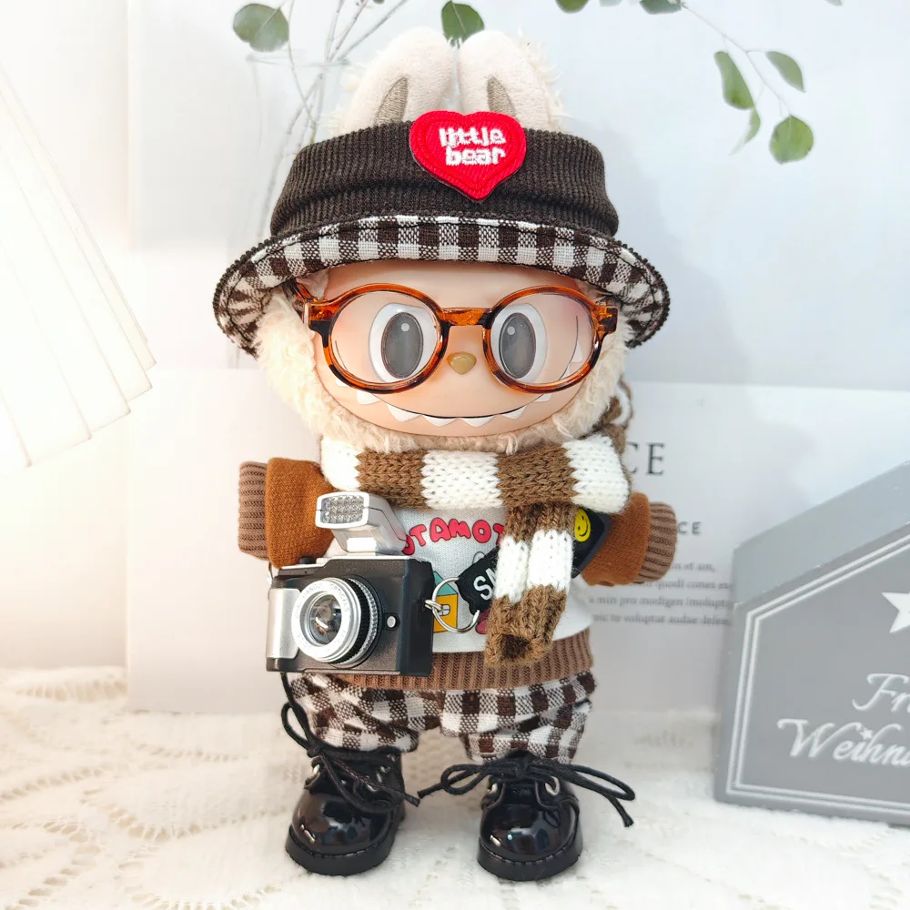 15cm/17cm Cute Mini Plush Doll Clothing Maillard Style Hat Set Accessories Shoes Sitting Party DIY Gifts
15cm/17cm Cute Mini Plush Doll Clothing Maillard Style Hat Set Accessories Shoes Sitting Party DIY Gifts