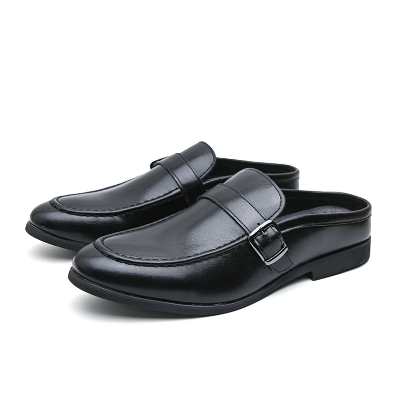 Luxury Fashion Buckle Backless Mules Leather Half Slippers for Men Designer Shoes Slip on Loafer Casual Slides Slippers Sandals
Luxury Fashion Buckle Backless Mules Leather Half Slippers for Men Designer Shoes Slip on Loafer Casual Slides Slippers Sandals
