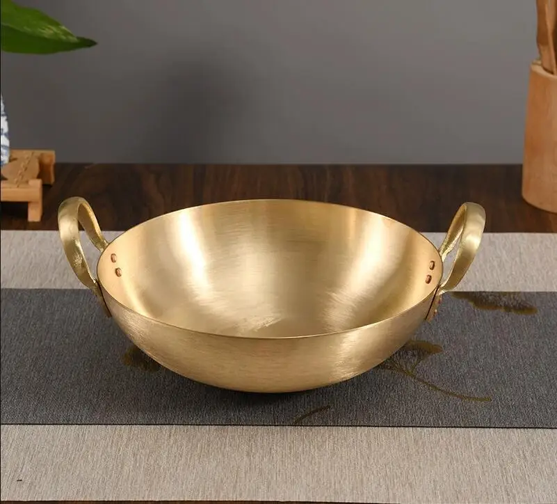 Curry pot hai tableware Southeast Asian style tableware copper Two ear pot Rice cooker Brass Thai Cuisine soup samall hot pot
Curry pot hai tableware Southeast Asian style tableware copper Two ear pot Rice cooker Brass Thai Cuisine soup samall hot pot