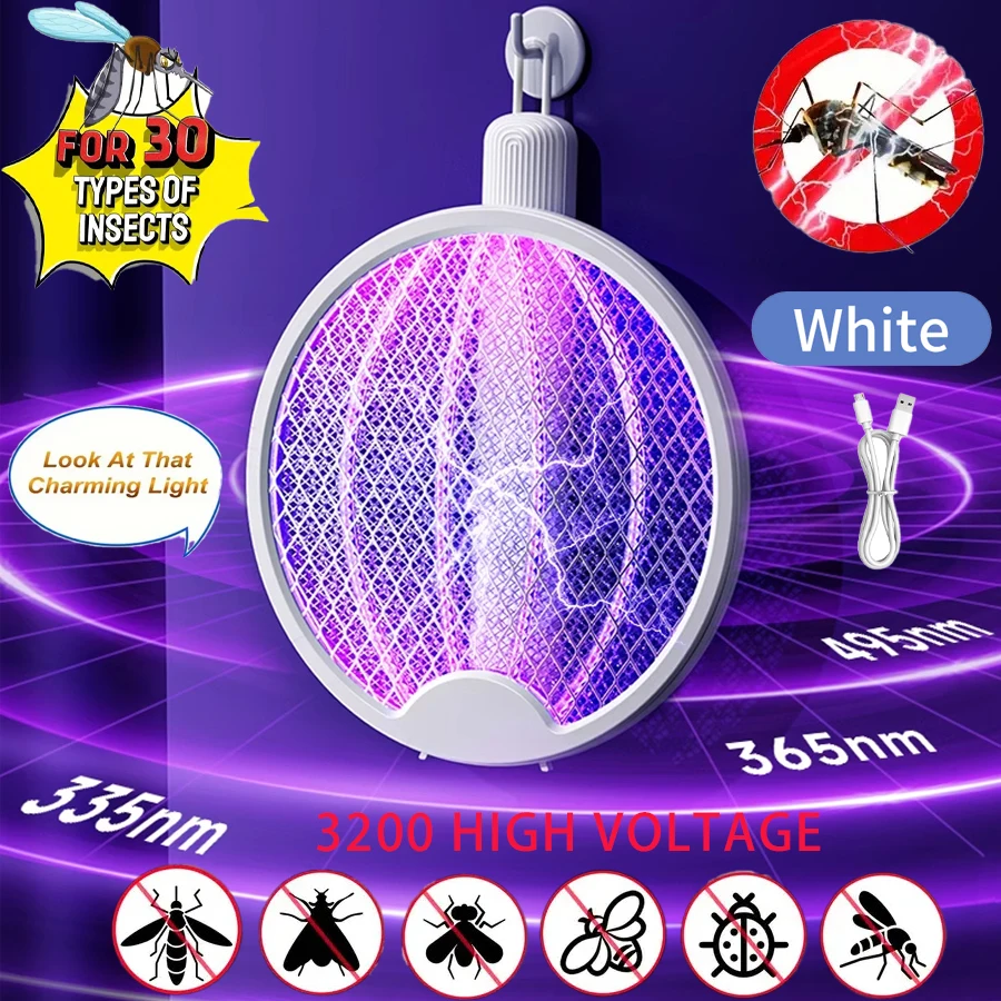 1pc Electric Fly Swatter Bug Zapper Mosquito Killer High Voltage Handheld Swatter Wasp For Indoor Outdoor Camping Travel
1pc Electric Fly Swatter Bug Zapper Mosquito Killer High Voltage Handheld Swatter Wasp For Indoor Outdoor Camping Travel