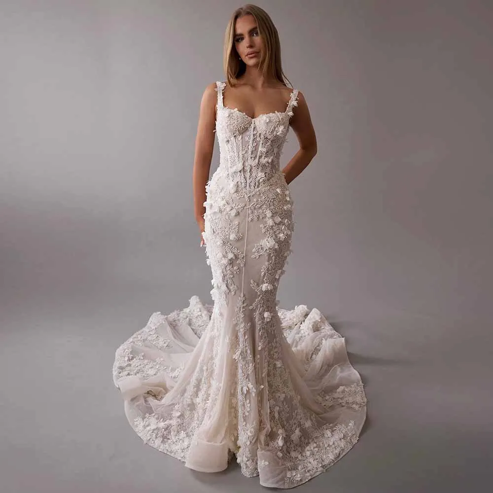 Romantic Church Wedding Dresses Organza Mermaid/Trumpet Wedding Party Dresses Ivory Square Neck Appliques Ruched Wedding Dresses
Romantic Church Wedding Dresses Organza Mermaid/Trumpet Wedding Party Dresses Ivory Square Neck Appliques Ruched Wedding Dresses