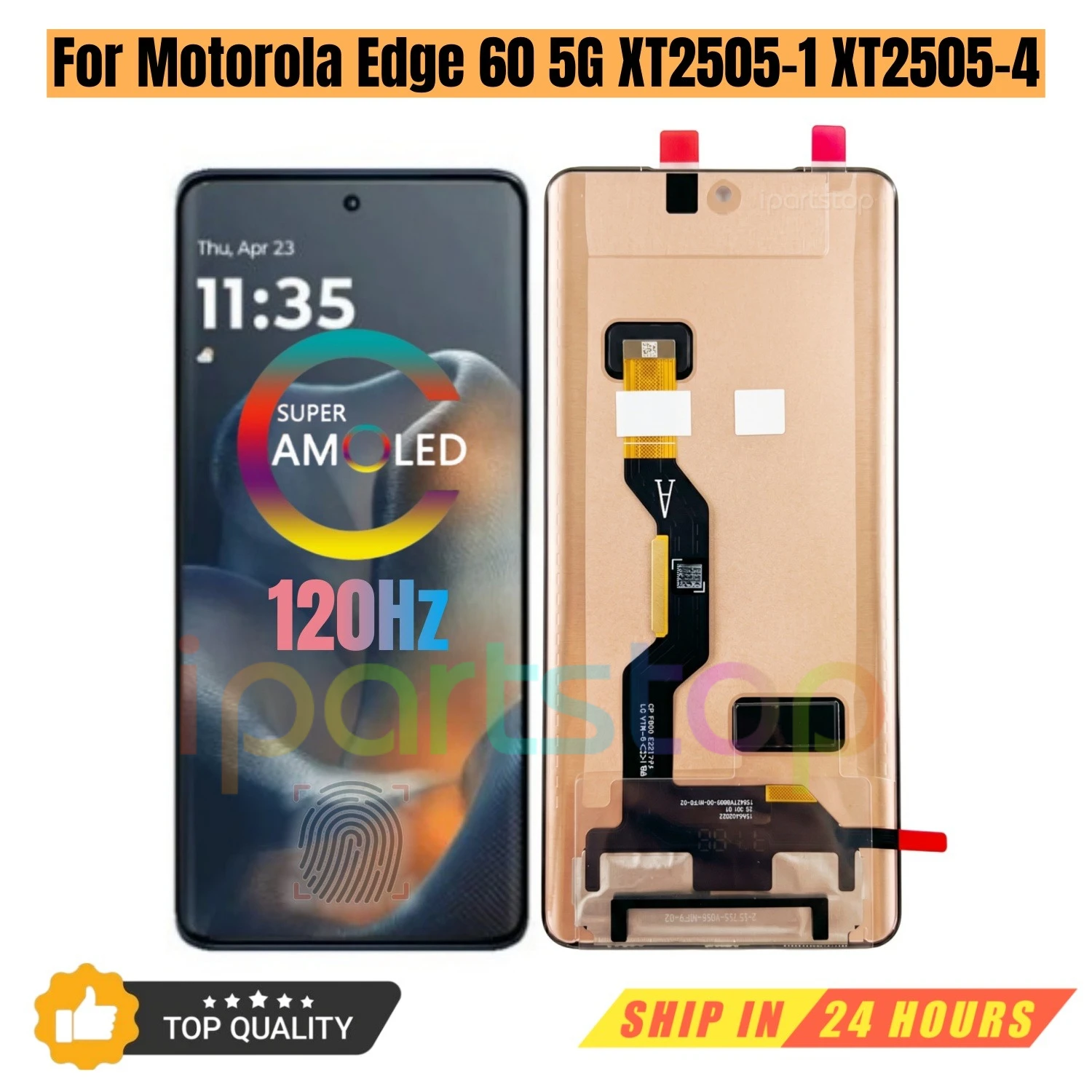 iParts Replacement New Display for Motorola Edge 60 5G XT2505-1 XT2505-4 120Hz OLED Touch Screen Digitizer Assembly OEM Tested
iParts Replacement New Display for Motorola Edge 60 5G XT2505-1 XT2505-4 120Hz OLED Touch Screen Digitizer Assembly OEM Tested