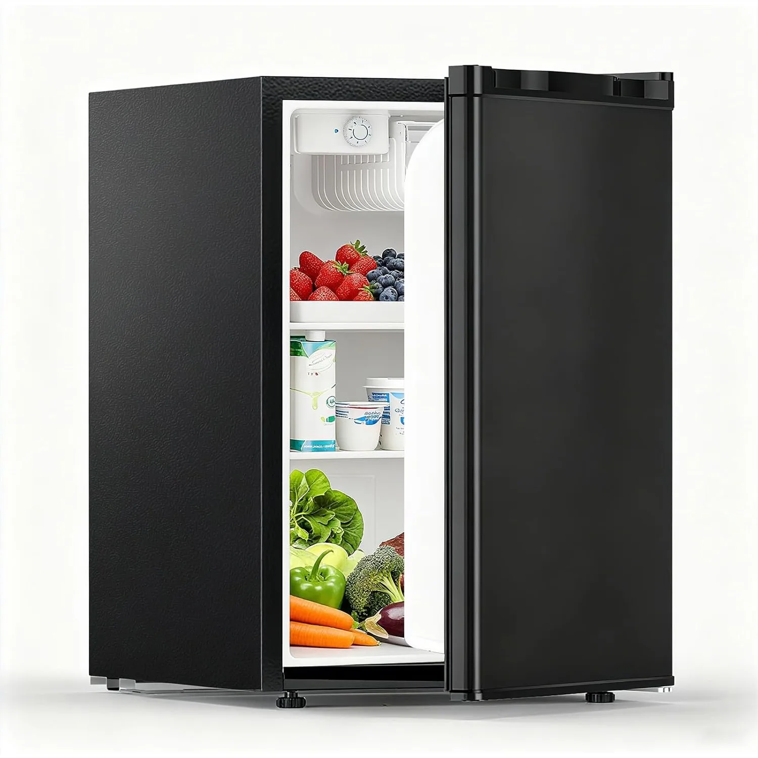 2.6 Cu.Ft Compact Refrigerator with Freezer, Single Reversible Door, Adjustable Thermostat, 2 Removable Shelves, Dorm Fridge for
2.6 Cu.Ft Compact Refrigerator with Freezer, Single Reversible Door, Adjustable Thermostat, 2 Removable Shelves, Dorm Fridge for