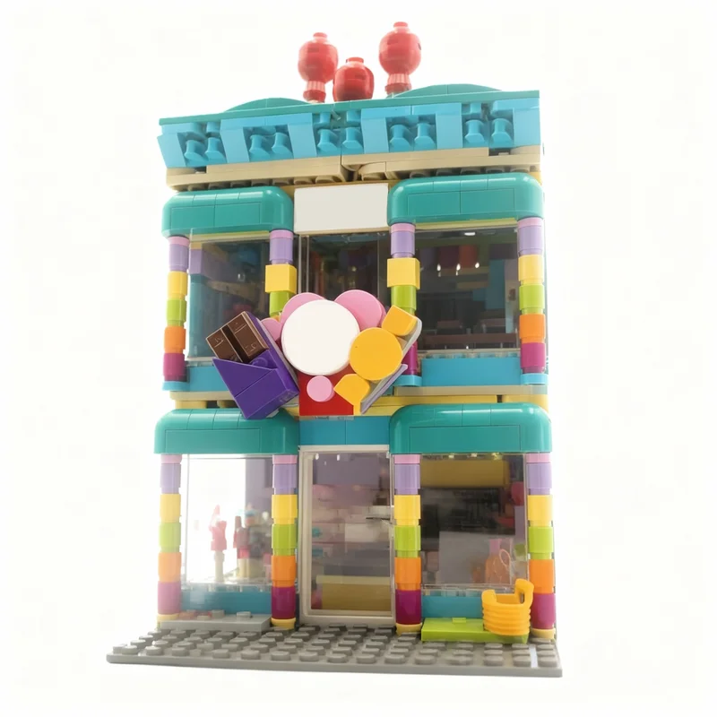 856PCS MOC Street View Candy Shop Modular Build 3x42649 Model Custom Building Blocks Architecture DIY Assembly Display Gift Set
856PCS MOC Street View Candy Shop Modular Build 3x42649 Model Custom Building Blocks Architecture DIY Assembly Display Gift Set