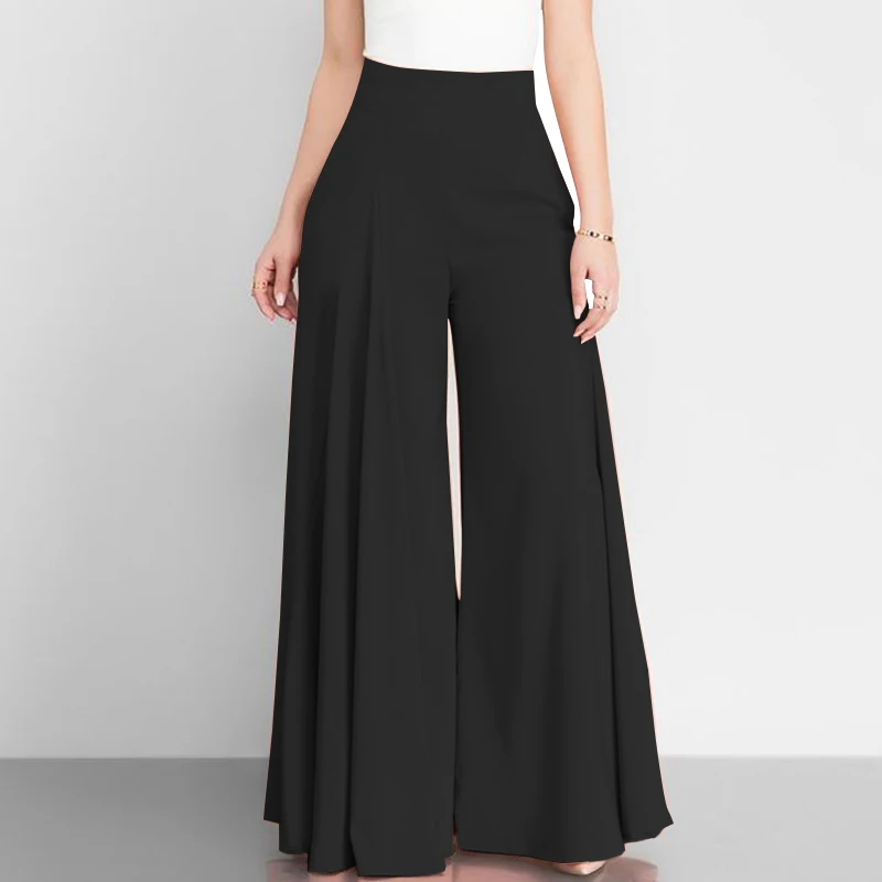 Women Elegant High Waist Pants Wide Leg Woman Autumn Vintage Flare Trousers Summer Loose Casual Solid Pantalones Female Palazzo
Women Elegant High Waist Pants Wide Leg Woman Autumn Vintage Flare Trousers Summer Loose Casual Solid Pantalones Female Palazzo