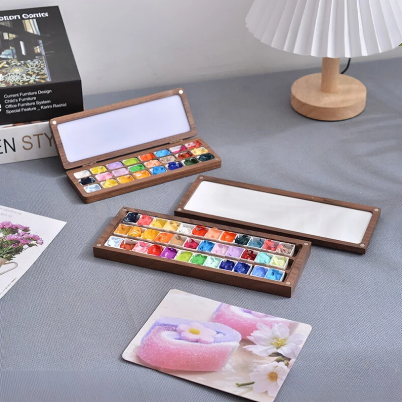 24/36 Grids Empty Solid Wood Packaging Box for Watercolor Paint UV Varnishes Gel Polish Nail with Magnetic Snap Lid and Grids
24/36 Grids Empty Solid Wood Packaging Box for Watercolor Paint UV Varnishes Gel Polish Nail with Magnetic Snap Lid and Grids