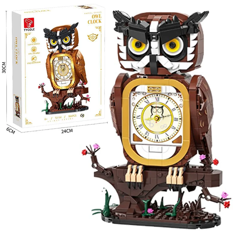 MOC Creative Owl-Shaped Clock Building Block Kit - DIY Assembly Bedhead Ornament Home Decor Children's Educational Puzzle Toy
MOC Creative Owl-Shaped Clock Building Block Kit - DIY Assembly Bedhead Ornament Home Decor Children's Educational Puzzle Toy