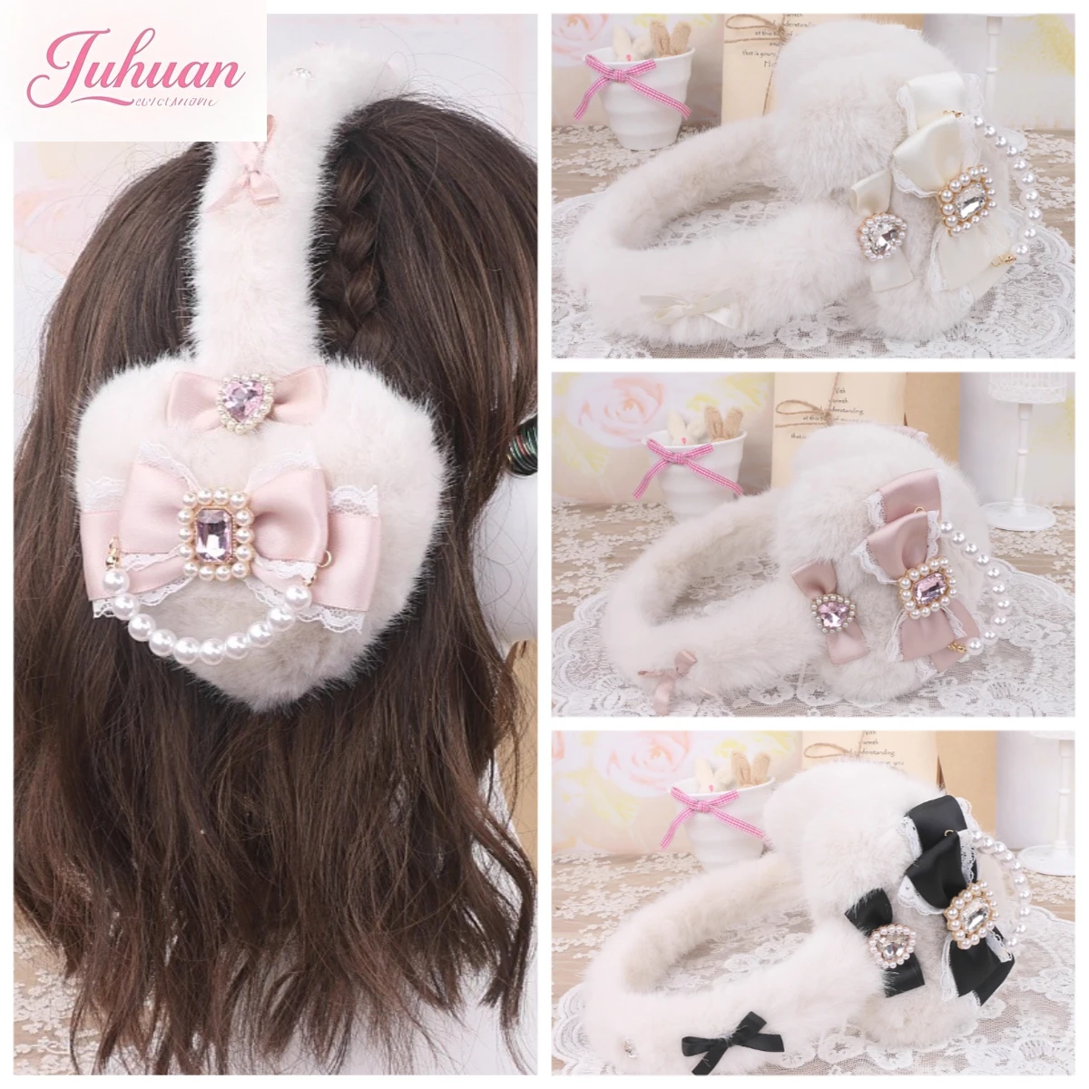 Kawaii Japanese Handmade Sweet Mass-produced Soft Girl Fluffy Big Love Bow Warm Ear Protection Earmuffs Ear Cover Earmuffs Women
Kawaii Japanese Handmade Sweet Mass-produced Soft Girl Fluffy Big Love Bow Warm Ear Protection Earmuffs Ear Cover Earmuffs Women