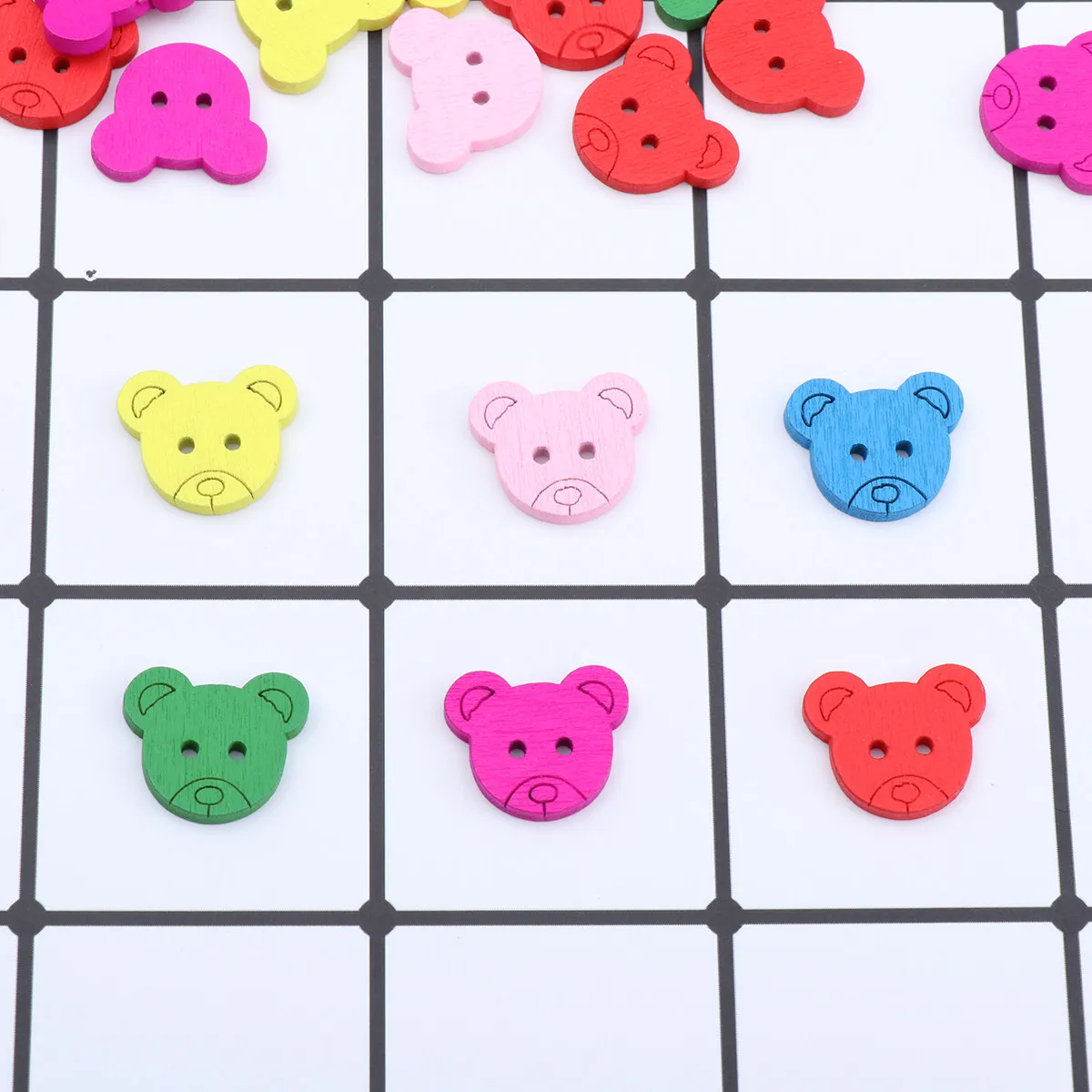 50Pcs Premium Wood Buttons Cartoon Bear Design Two Holes DIY Sewing Buttons for Garments Hats Handbags Wedding Crafts
50Pcs Premium Wood Buttons Cartoon Bear Design Two Holes DIY Sewing Buttons for Garments Hats Handbags Wedding Crafts