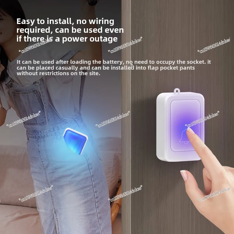 Colorful Flash Wireless Doorbell Luminous Light Household Deaf Elderly Digital Music Reminder Service Call Can Be Muted
Colorful Flash Wireless Doorbell Luminous Light Household Deaf Elderly Digital Music Reminder Service Call Can Be Muted