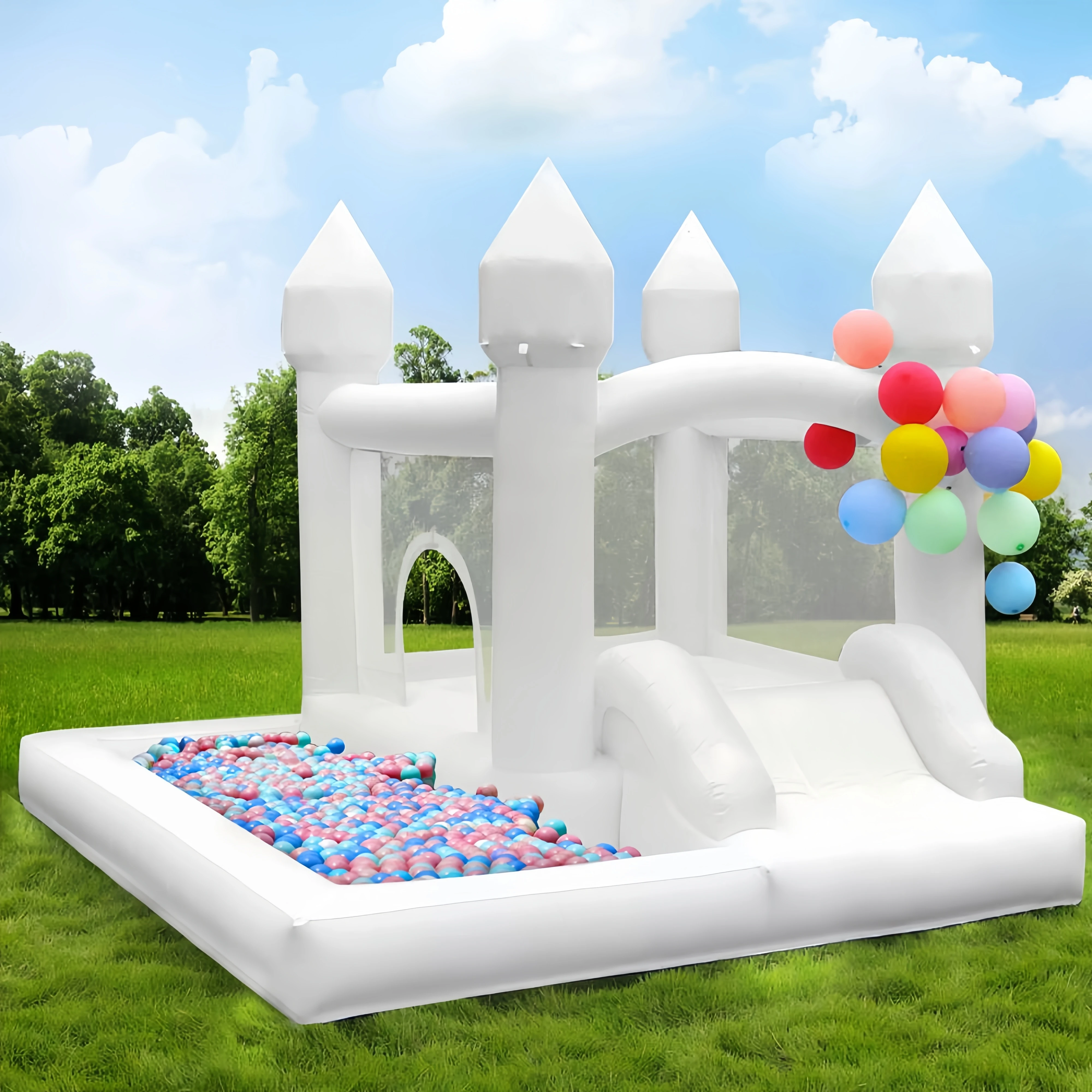 Inflatable water slide, Commercial Bounce House with Water Slide PVC and Air blower Children's playground bubble pool
Inflatable water slide, Commercial Bounce House with Water Slide PVC and Air blower Children's playground bubble pool