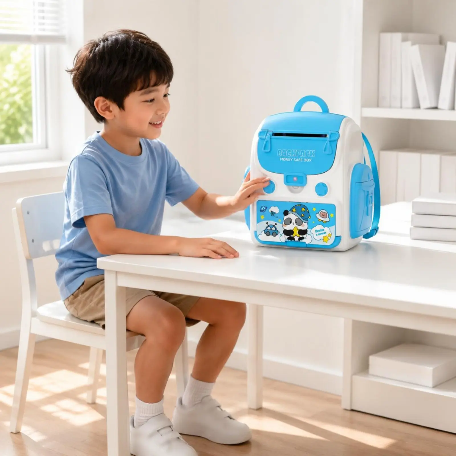 36 Pieces Biometric Lock Piggy Bank Voice Alerts Music Piggy Bank Electronic Backpack Money Box Best Gift Password Safe Box
36 Pieces Biometric Lock Piggy Bank Voice Alerts Music Piggy Bank Electronic Backpack Money Box Best Gift Password Safe Box