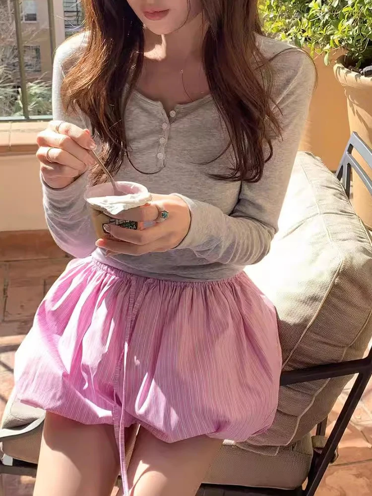 Chic Spring Sweet Personali Elastic Waist Dstring Casual Color Blo Vertical Stripes Loose Flower Bud Pants Skirt Women
Chic Spring Sweet Personali Elastic Waist Dstring Casual Color Blo Vertical Stripes Loose Flower Bud Pants Skirt Women