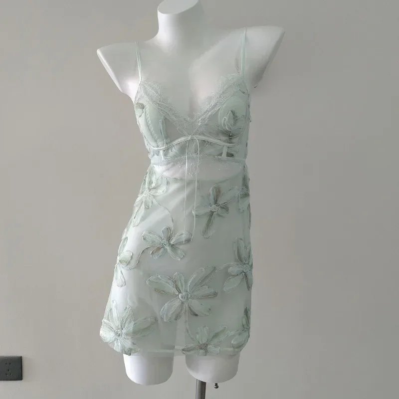 2025 Embroidered Embossed Flower Suspender New Pajamas Women's Sleepwear Lace Nightgowns with Panty Set French judsikof
2025 Embroidered Embossed Flower Suspender New Pajamas Women's Sleepwear Lace Nightgowns with Panty Set French judsikof