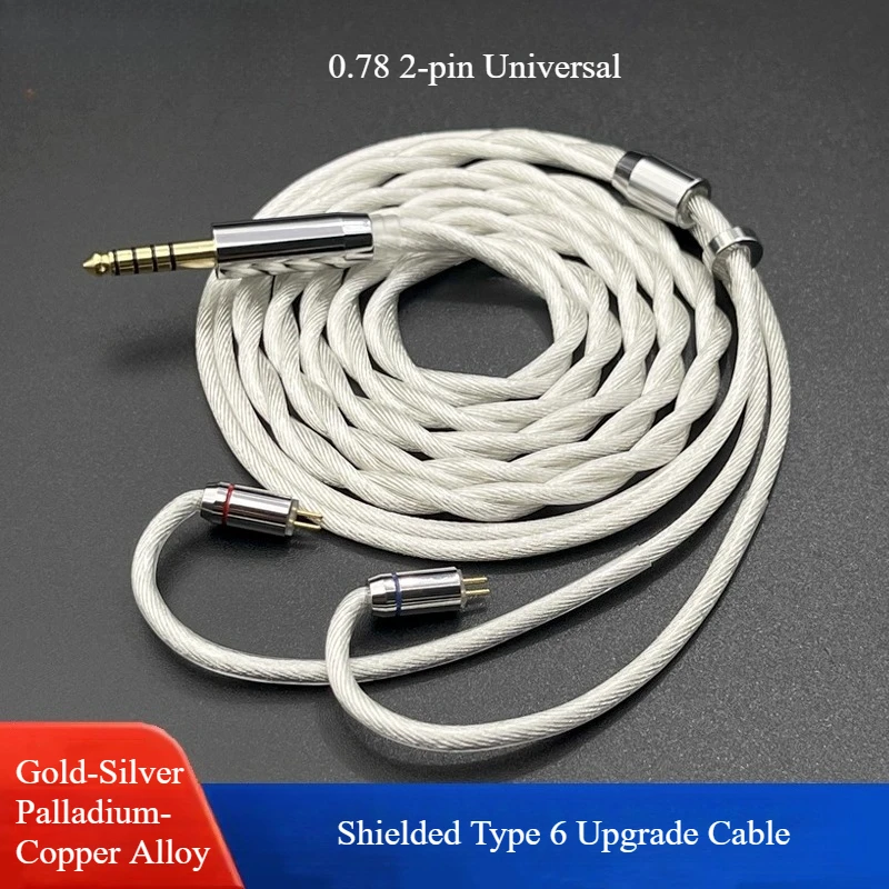 Gold silver palladium alloy cable 0.78 double-pin earphone upgrade cable earphone universal gold silver palladium copper alloy
Gold silver palladium alloy cable 0.78 double-pin earphone upgrade cable earphone universal gold silver palladium copper alloy