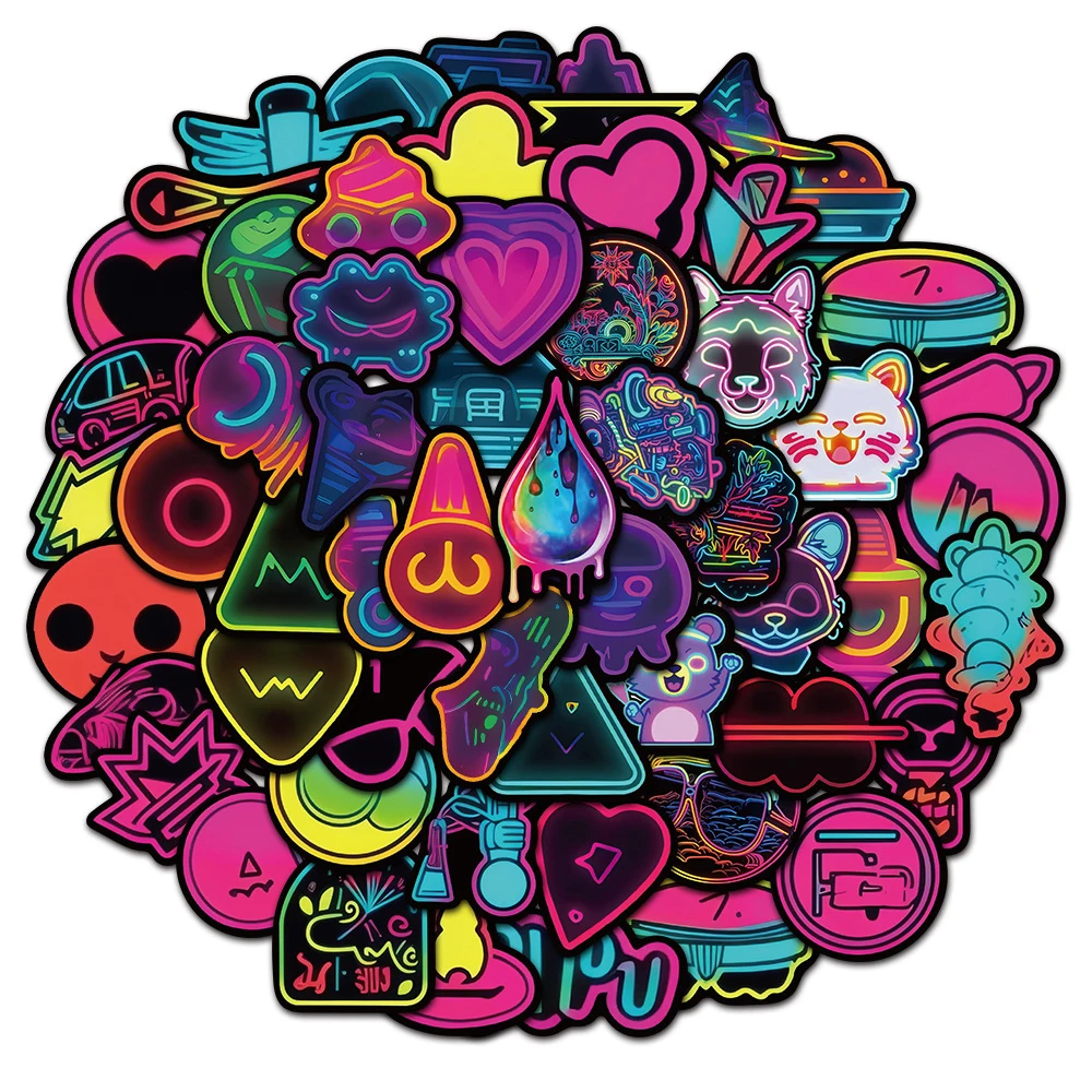 10/30/60pcs INS Cartoon Neon Light Stickers Funny VSCO Girl Decals Laptop Notebook Skateboard Phone Suitcase Decoration Sticker
10/30/60pcs INS Cartoon Neon Light Stickers Funny VSCO Girl Decals Laptop Notebook Skateboard Phone Suitcase Decoration Sticker