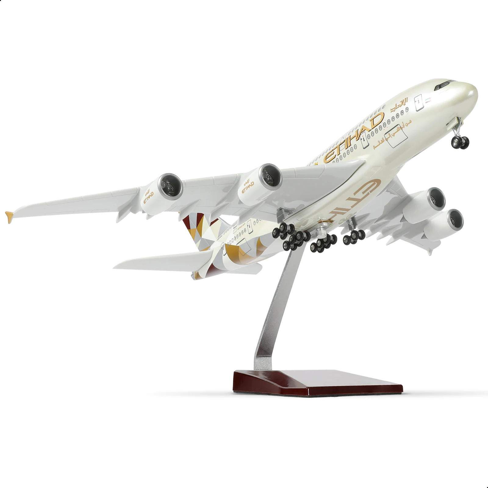 1:200 A380 Aircraft Model Arabic With Wheels & Stand Detailed Collectible Decorative Aviation Enthusiast Christmas Birthday Gift
1:200 A380 Aircraft Model Arabic With Wheels & Stand Detailed Collectible Decorative Aviation Enthusiast Christmas Birthday Gift