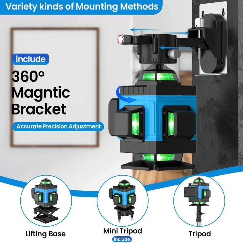 TXF【Best Choice】4D 16 Lines 360 ° Self-levelling Laser Levels with Tripod and Suitcase Horizontal And Vertical Professional Lase
TXF【Best Choice】4D 16 Lines 360 ° Self-levelling Laser Levels with Tripod and Suitcase Horizontal And Vertical Professional Lase