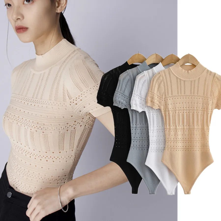 Dave&Di Ins Blogger High Street Vintage Sheath Knitted Short Sleeve Hollow Out Sexy Summer Bodysuits Women Tops
Dave&Di Ins Blogger High Street Vintage Sheath Knitted Short Sleeve Hollow Out Sexy Summer Bodysuits Women Tops