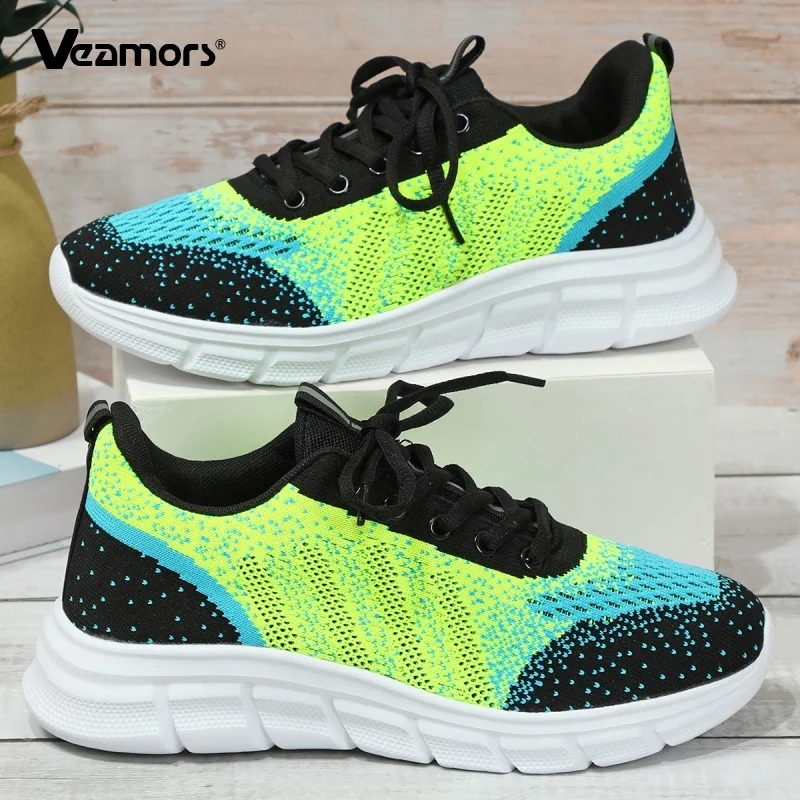 Fashion Lace-up Couple's Shoes Knitted Breathable Women Daily Walking Jogging Shoes Men's Lightweight Casual Sports Shoes
Fashion Lace-up Couple's Shoes Knitted Breathable Women Daily Walking Jogging Shoes Men's Lightweight Casual Sports Shoes