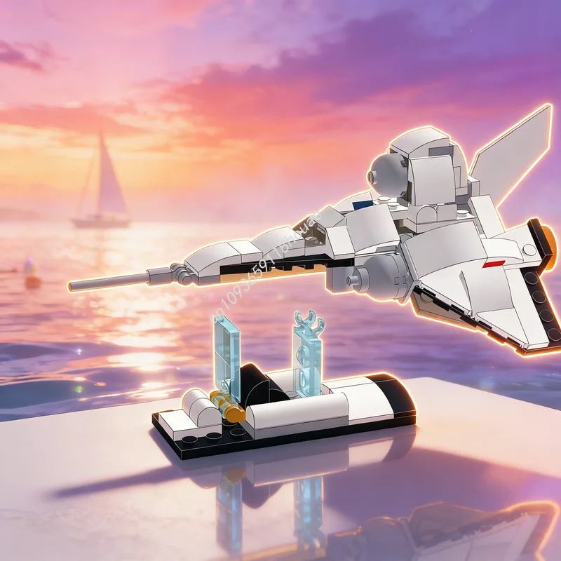 134pcs MOC Spaceship Stand Raumschiff Mit Ständer Creator 3 1 Model Building Blocks Construction Toys festival Gifts Brick
134pcs MOC Spaceship Stand Raumschiff Mit Ständer Creator 3 1 Model Building Blocks Construction Toys festival Gifts Brick