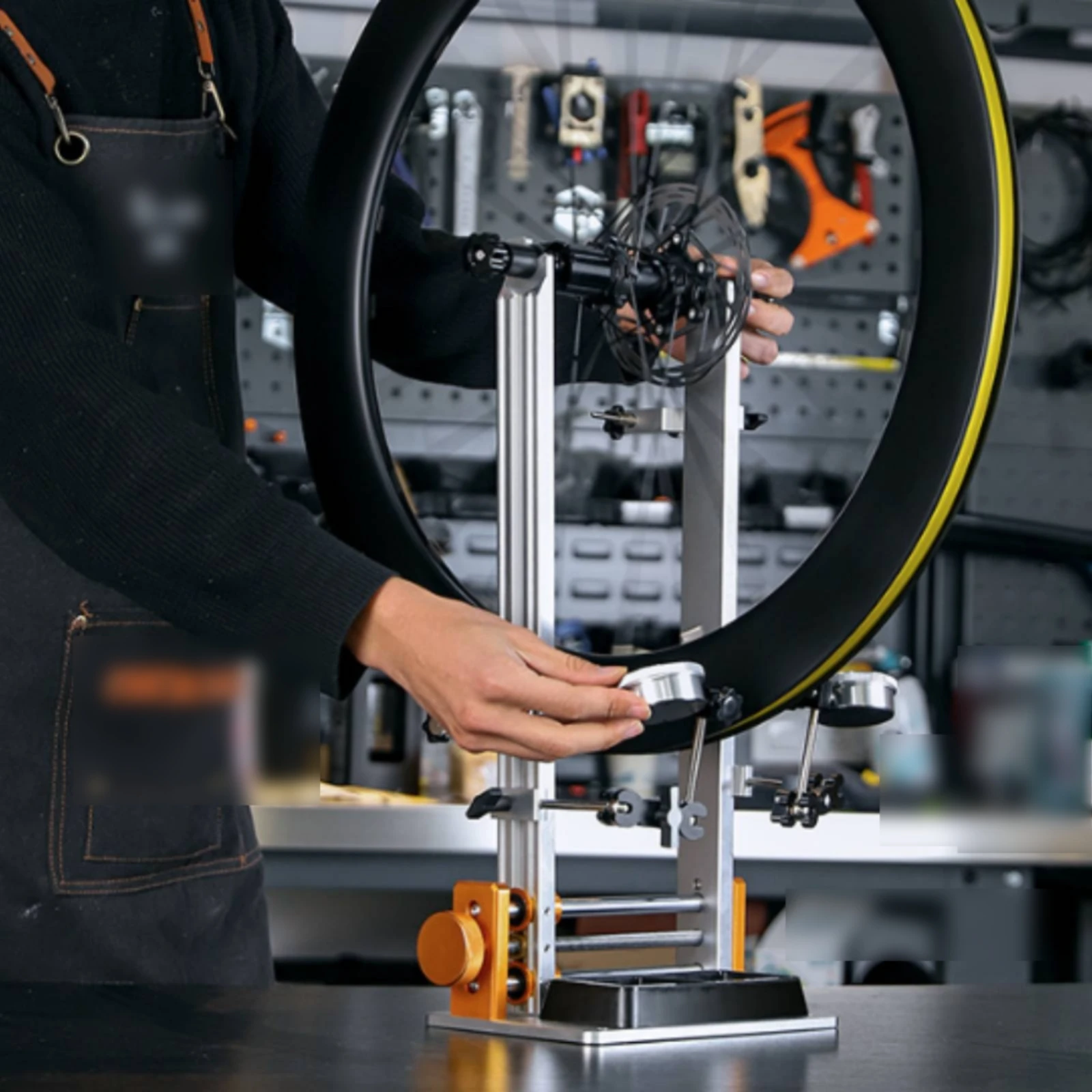 Wheel Truing Stand with Dial Indicator Bench-Top Wheel Truing Stand Professional Sturdy for Cyclists, Home Maintenance, Workshop
Wheel Truing Stand with Dial Indicator Bench-Top Wheel Truing Stand Professional Sturdy for Cyclists, Home Maintenance, Workshop