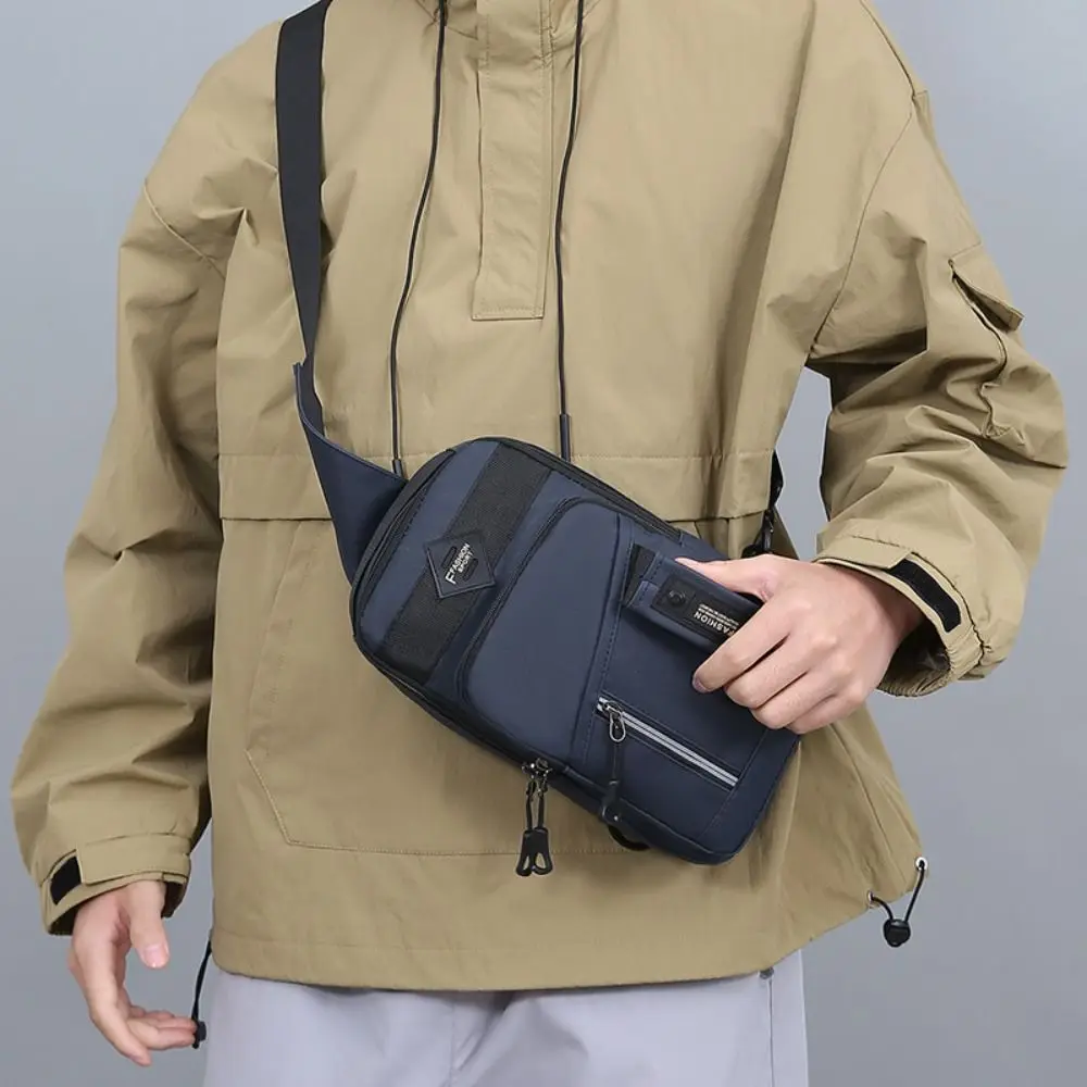Portable Multi Pockets Men Chest Bag Shoulder Bag Multifunction Sports Message Bag Large Capacity Solid Color Crossbody Bag Men
Portable Multi Pockets Men Chest Bag Shoulder Bag Multifunction Sports Message Bag Large Capacity Solid Color Crossbody Bag Men