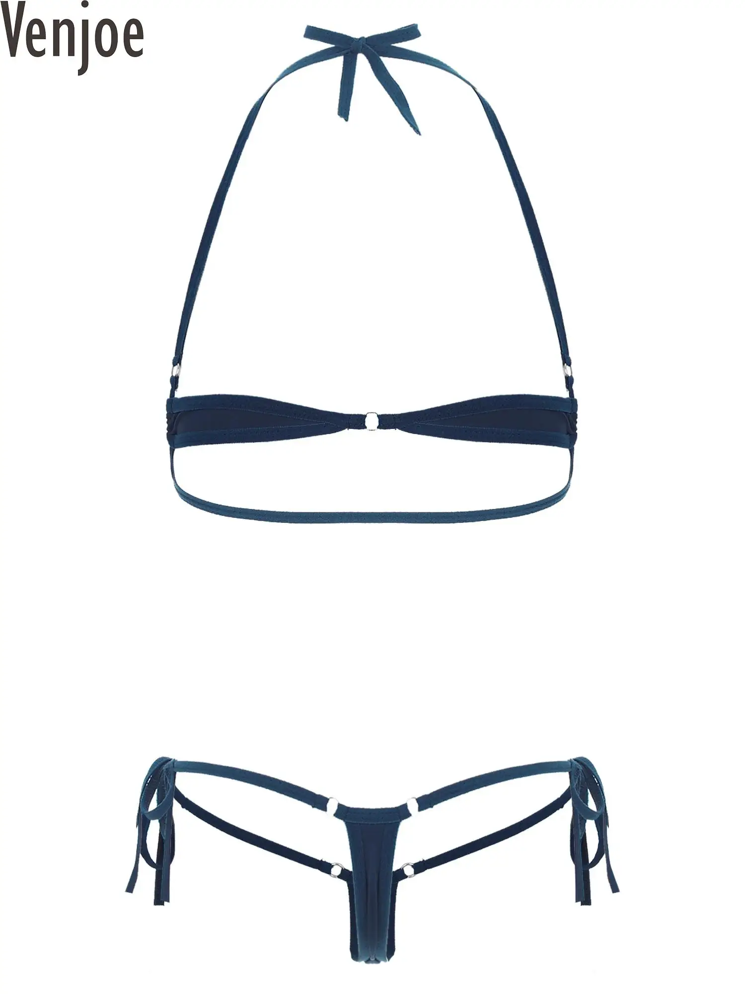 Womens Two-Piece Swimsuit Micro Bikini Set Bathing Suit Swimwear Beachwear Lingerie Underwear Sexy Bra Top with Low Rise Thong
Womens Two-Piece Swimsuit Micro Bikini Set Bathing Suit Swimwear Beachwear Lingerie Underwear Sexy Bra Top with Low Rise Thong