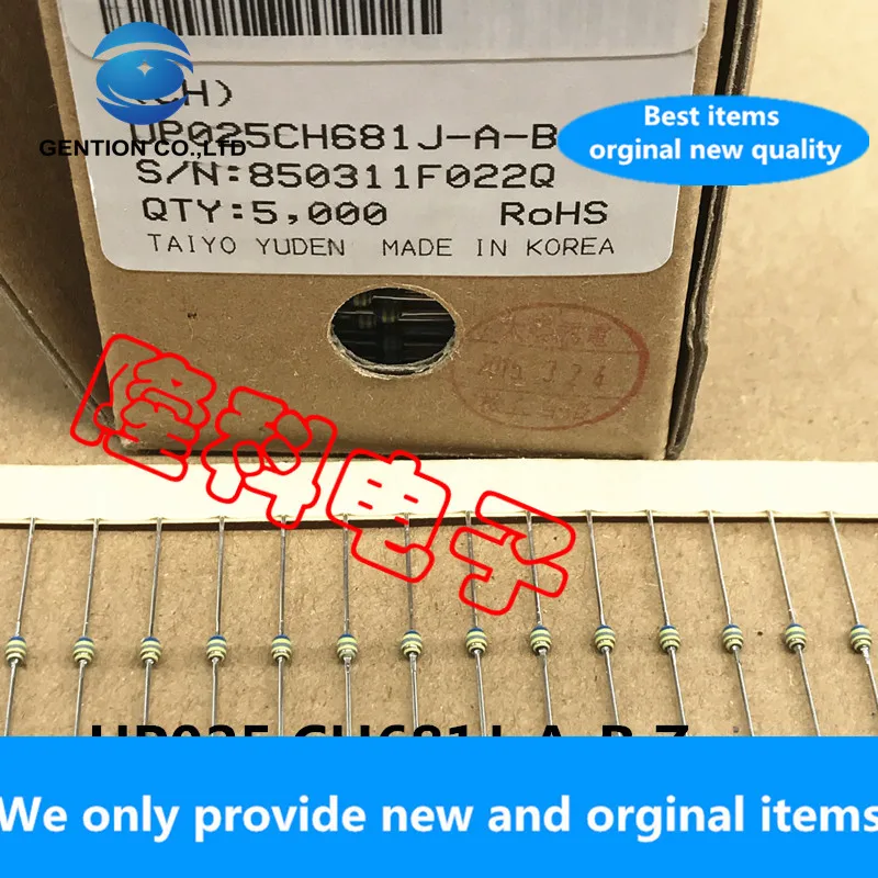 30PCS 100% New original UP025CH681J-A-BZ resistance-capacitance UP025 CH681J 50V 680PF resistive capacitor 5% color ring
30PCS 100% New original UP025CH681J-A-BZ resistance-capacitance UP025 CH681J 50V 680PF resistive capacitor 5% color ring