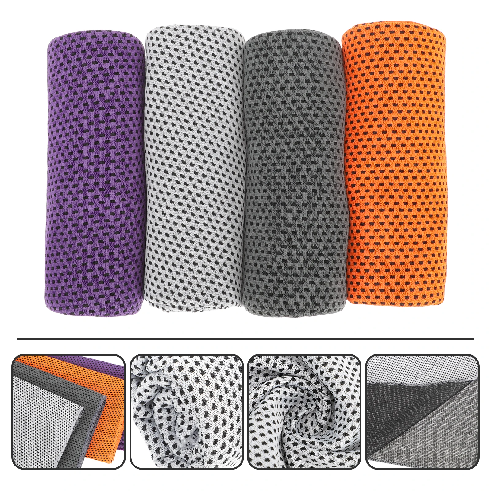 4pcs Cooling Sports Sweat-absorbing Ice Towels Microfiber Gym Exercise Towels Lightweight Durable Skin-friendly Portable Golf 
4pcs Cooling Sports Sweat-absorbing Ice Towels Microfiber Gym Exercise Towels Lightweight Durable Skin-friendly Portable Golf