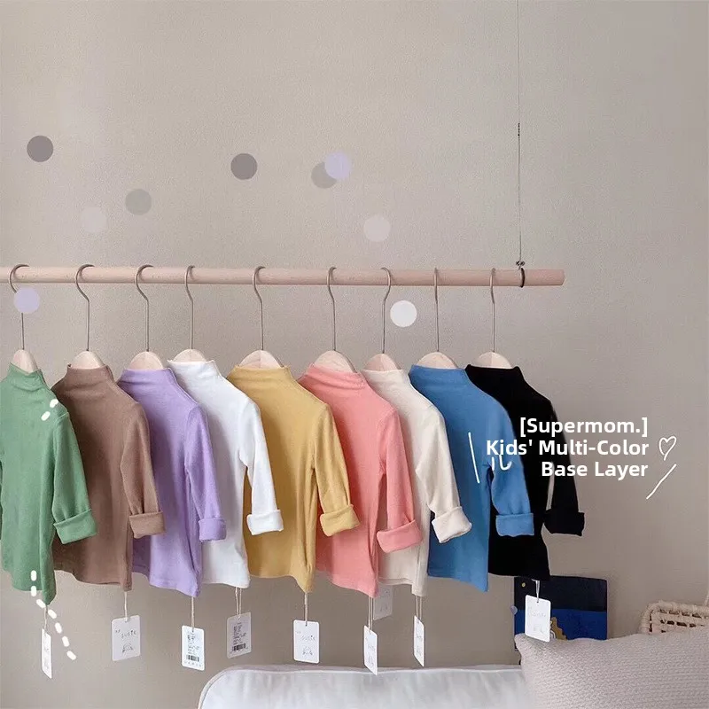 Versatile Pure Cotton Long Sve Base irt for Children Spring Autumn Neutral Thin Semi-High round Ne T-irt Trendy
Versatile Pure Cotton Long Sve Base irt for Children Spring Autumn Neutral Thin Semi-High round Ne T-irt Trendy