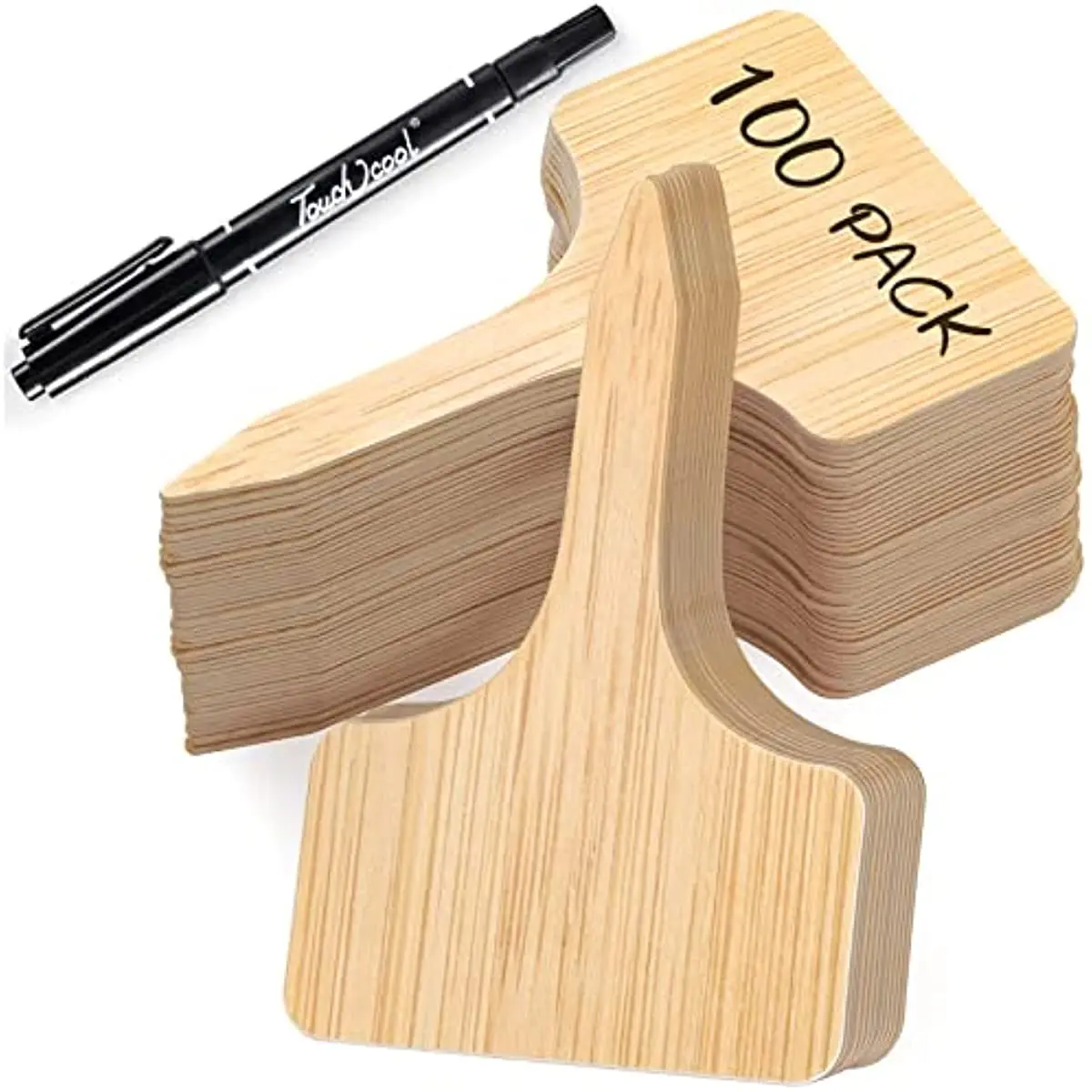 Natural Waterproof Wooden T-Type Plant Labels Markers, Double-Sided Design, Outdoor Plants and Garden Decoration, 100Pcs
Natural Waterproof Wooden T-Type Plant Labels Markers, Double-Sided Design, Outdoor Plants and Garden Decoration, 100Pcs