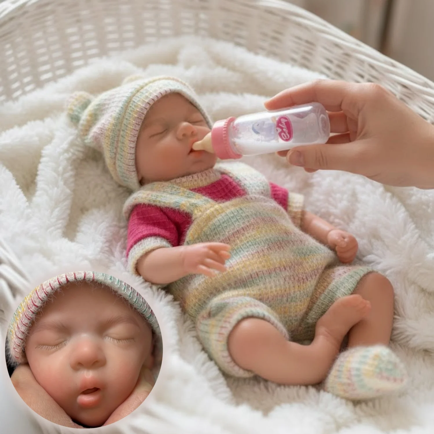 AnjoDoll Reborn Doll 13 дюймов с открытым ртом, силиконовая Luna Girl с двумя комплектами одежды, куклы для новорожденных, силиконовые настоящие запчасти
AnjoDoll Reborn Doll 13 дюймов с открытым ртом, силиконовая Luna Girl с двумя комплектами одежды, куклы для новорожденных, силиконовые настоящие запчасти