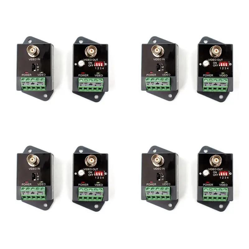ABZZ-4X Single-Channel Active Video Balun For CCTV HD-TVI CVI AHD Active HD Video Transceiver
ABZZ-4X Single-Channel Active Video Balun For CCTV HD-TVI CVI AHD Active HD Video Transceiver