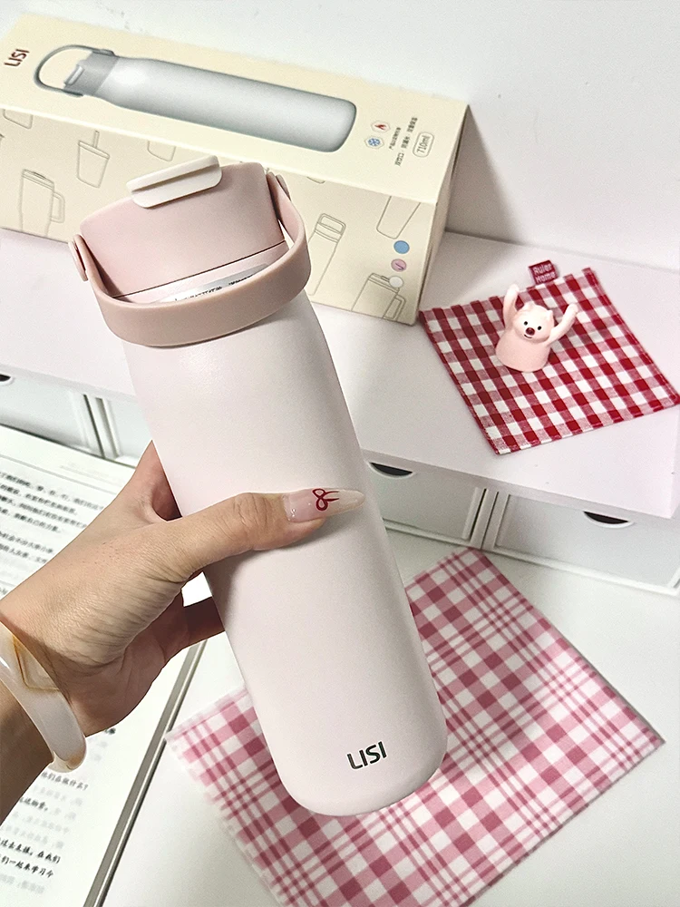 I Portable Large Capaci Outdoor Sports Water Bottle Insulated Cooling High Aesthetic Value Carry Handle Thermos Cup
I Portable Large Capaci Outdoor Sports Water Bottle Insulated Cooling High Aesthetic Value Carry Handle Thermos Cup