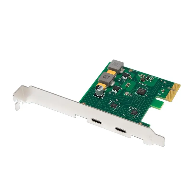 PCI-E 2-Port Type-C Expansion Card 2X5gbps Adapter Card Self-Powered Pcie USB3.2 Gen1 Expansion Card-ABIU
PCI-E 2-Port Type-C Expansion Card 2X5gbps Adapter Card Self-Powered Pcie USB3.2 Gen1 Expansion Card-ABIU