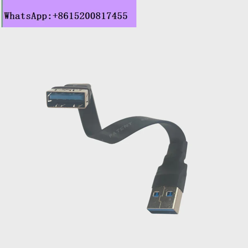 USB3.0 male to female ultra-thin transfer flat line A female to downward bend male angle
USB3.0 male to female ultra-thin transfer flat line A female to downward bend male angle