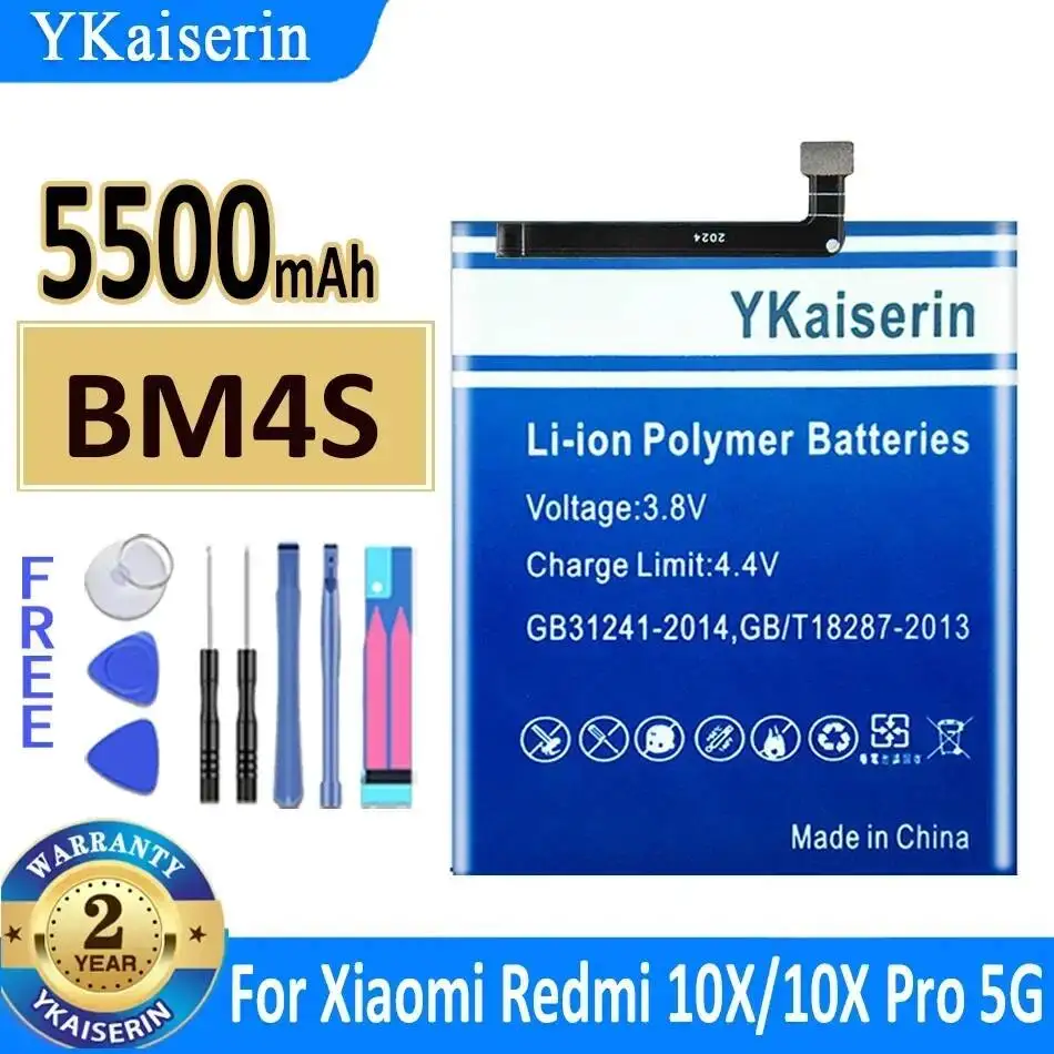 Mobile Phone Battery For Xiaomi Redmi 10X 5G 10X Pro 5G BM4S Reliable Power 5500mAh Premium Replacement
Mobile Phone Battery For Xiaomi Redmi 10X 5G 10X Pro 5G BM4S Reliable Power 5500mAh Premium Replacement